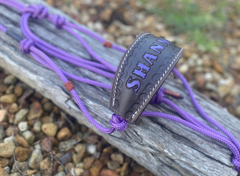 Halter With Name Noseband Painted Bronc Style